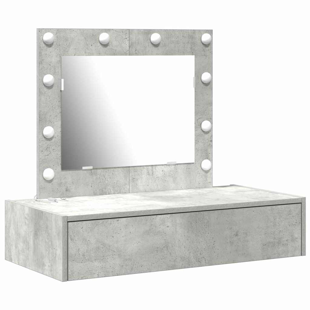 Schminktisch Grau 83 x 40 x 70 cm Holzwerkstoff