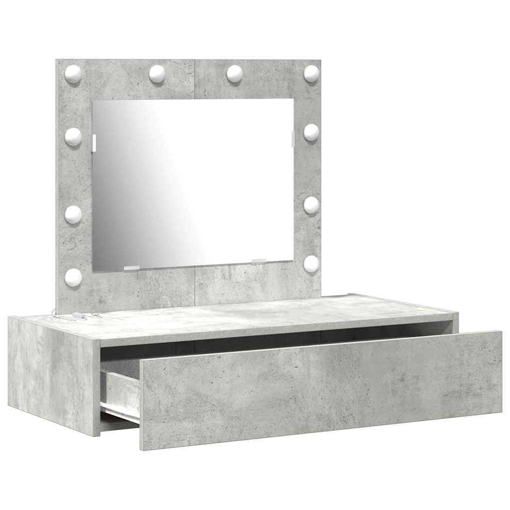 Schminktisch Grau 83 x 40 x 70 cm Holzwerkstoff