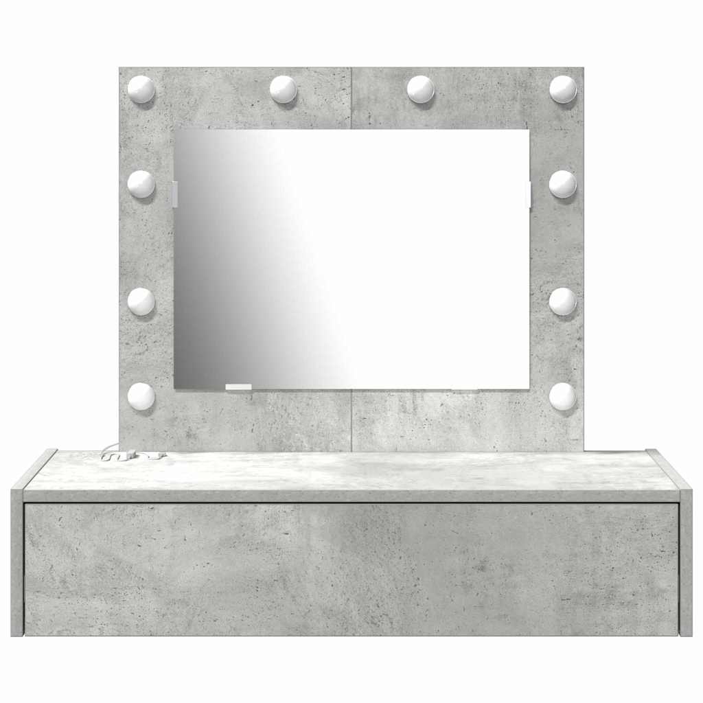 Schminktisch Grau 83 x 40 x 70 cm Holzwerkstoff