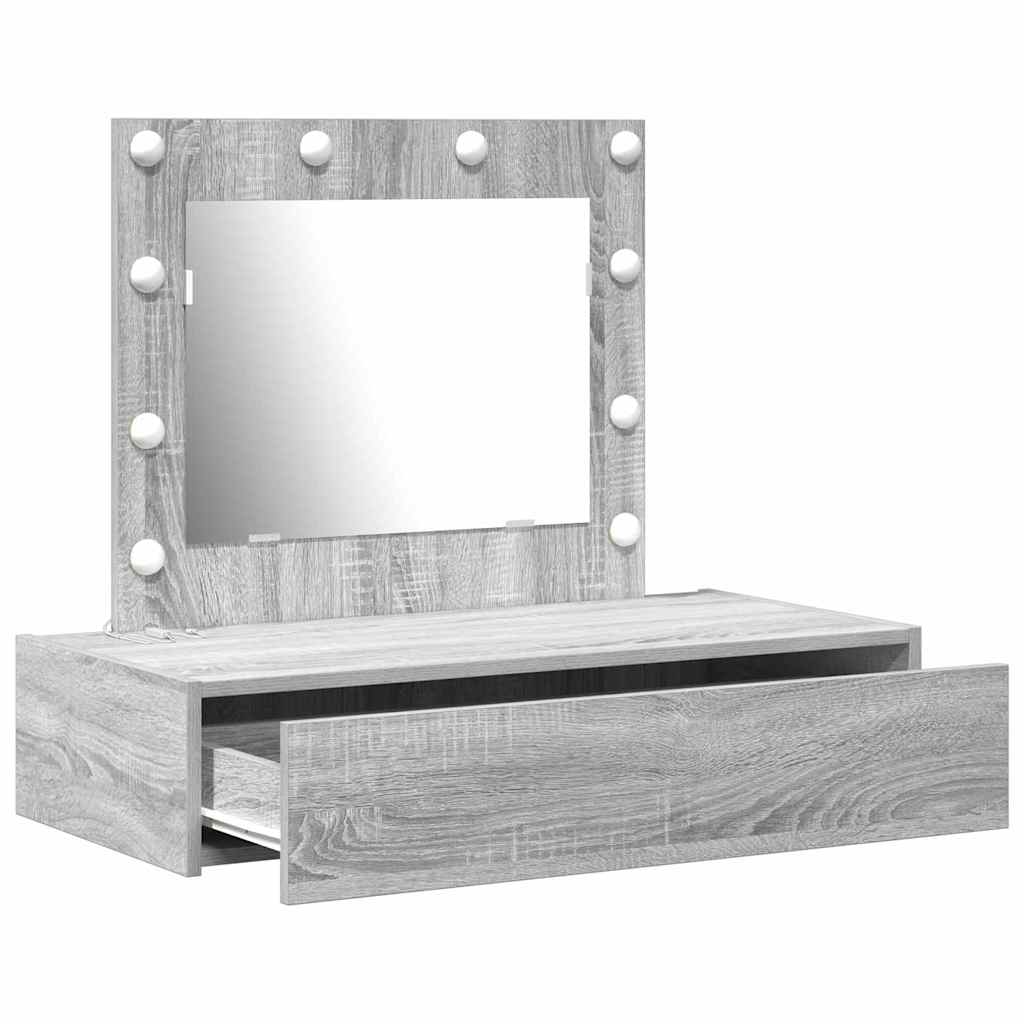 Schminktisch Grau 83 x 40 x 70 cm Holzwerkstoff