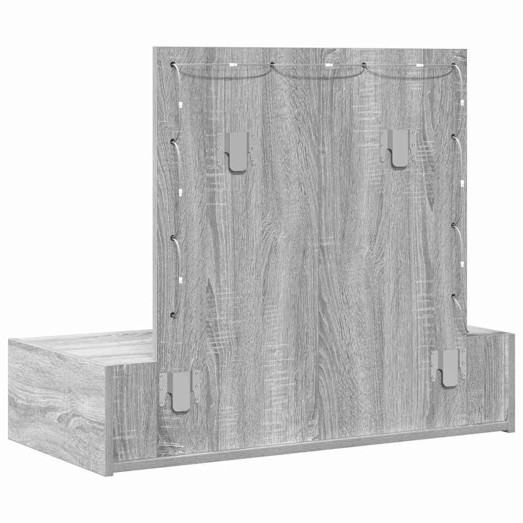 Schminktisch Grau 83 x 40 x 70 cm Holzwerkstoff
