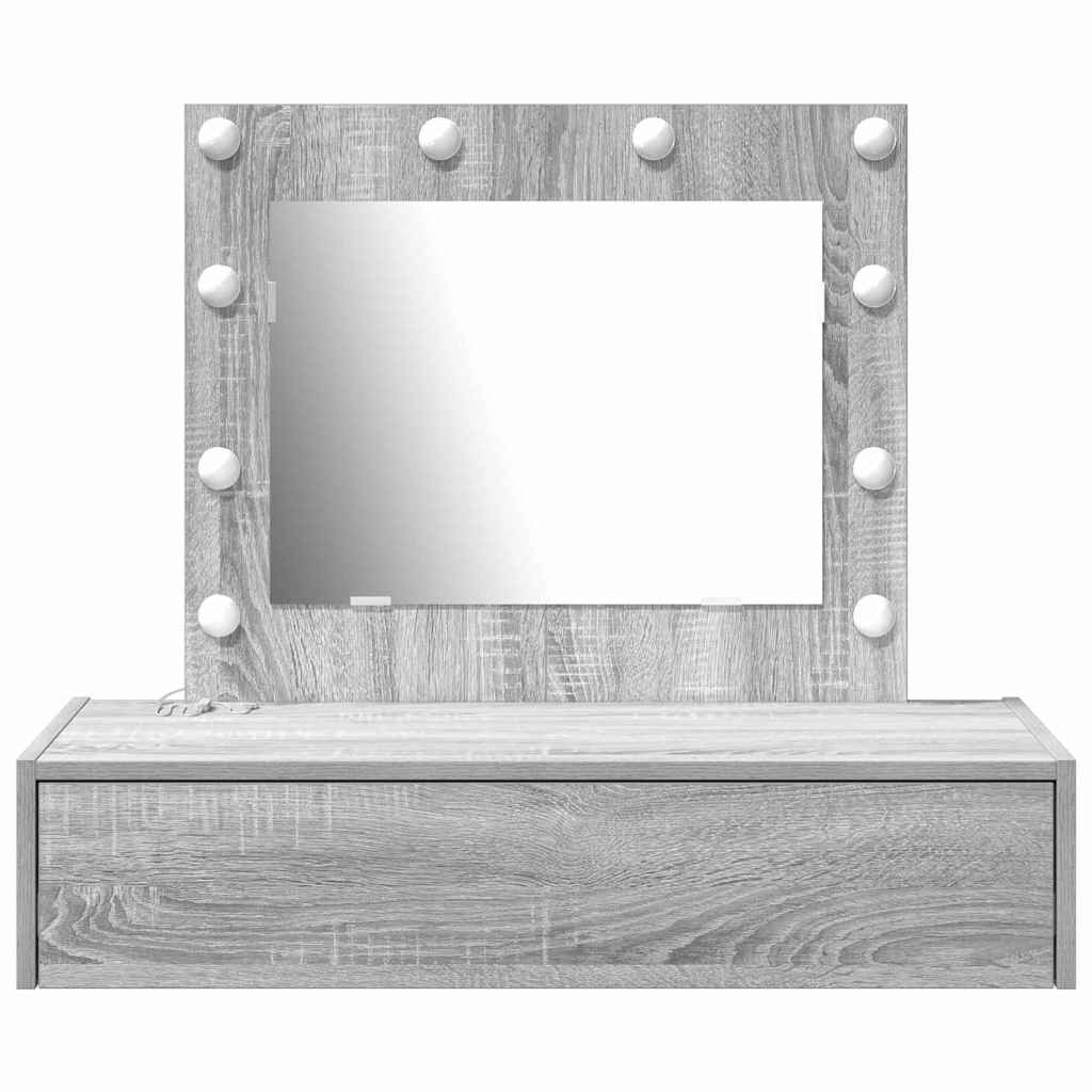 Schminktisch Grau 83 x 40 x 70 cm Holzwerkstoff