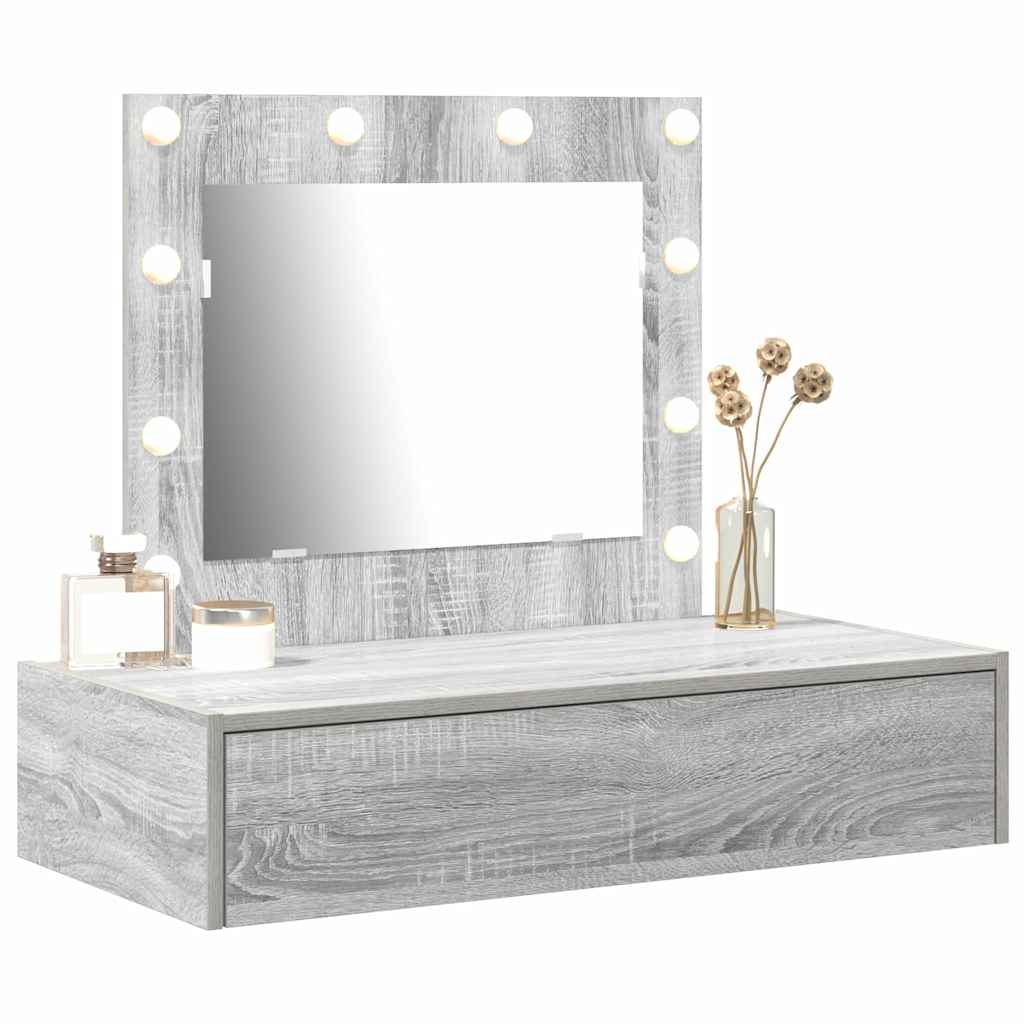 Schminktisch Grau 83 x 40 x 70 cm Holzwerkstoff