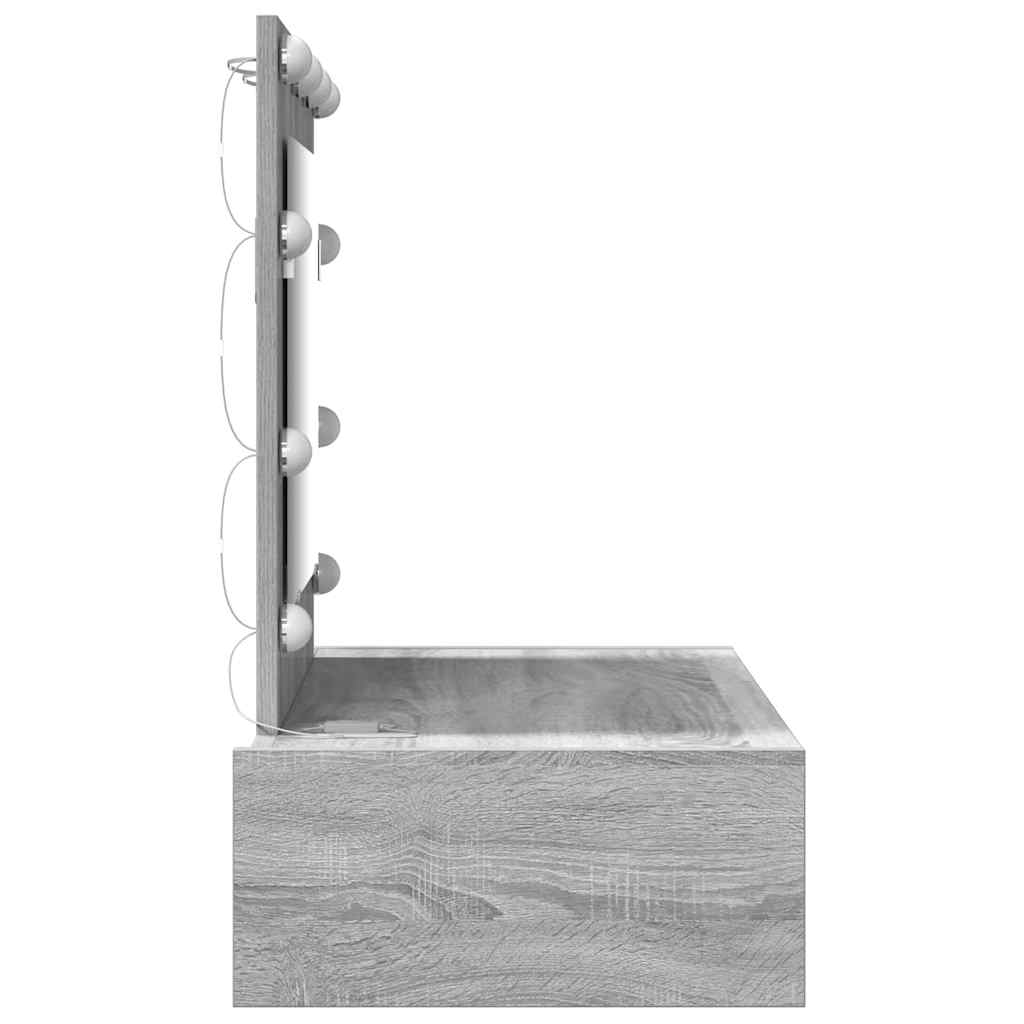 Schminktisch Grau 83 x 40 x 70 cm Holzwerkstoff
