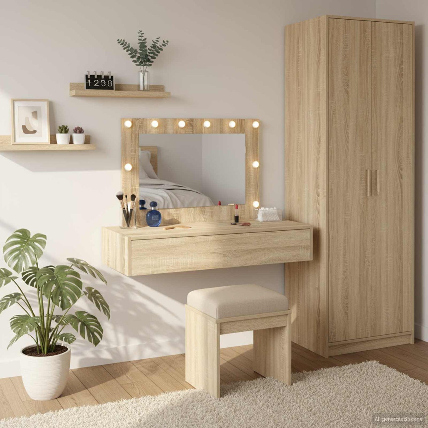 Schminktisch Braun 100 x 40 x 70 cm Holzwerkstoff