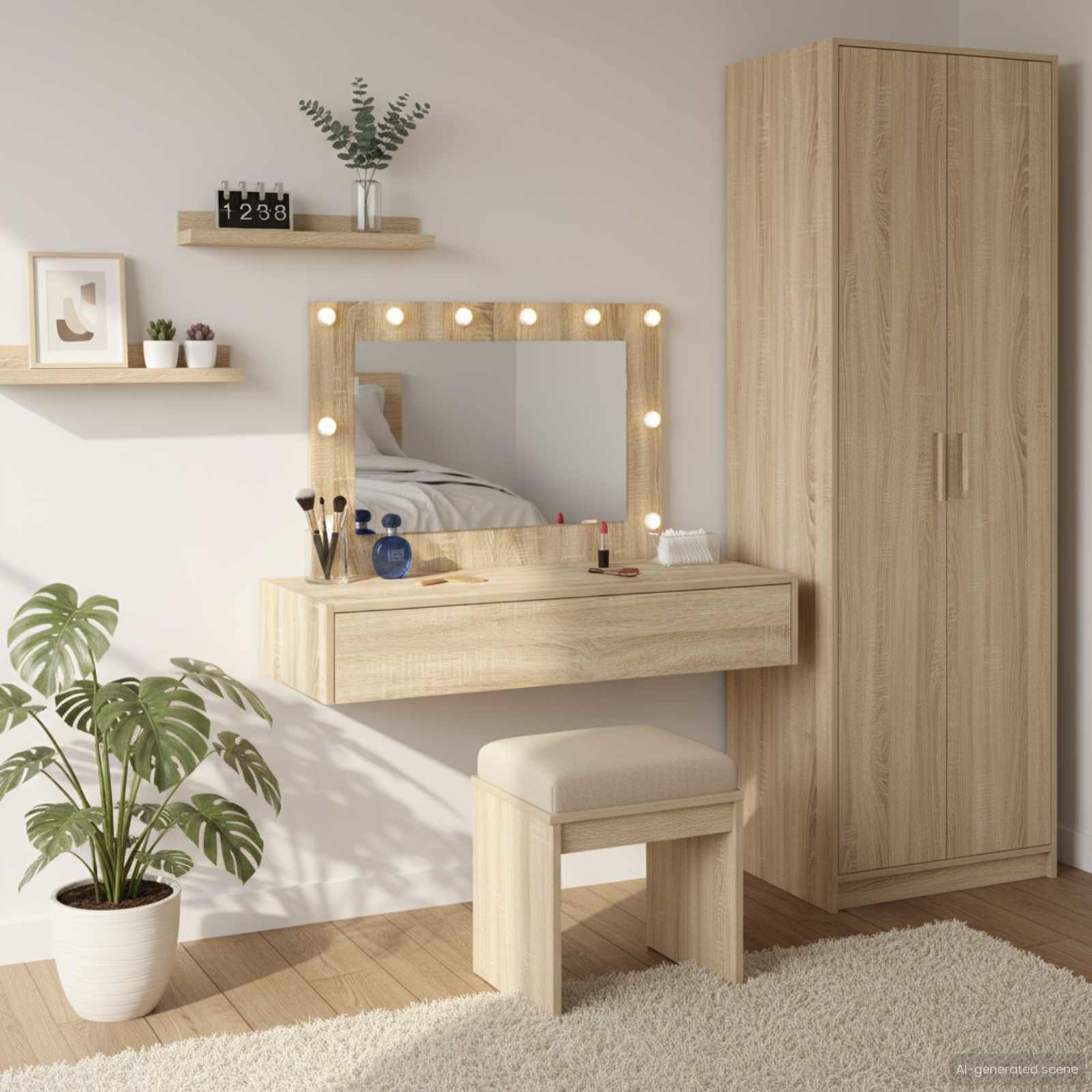 Schminktisch Braun 100 x 40 x 70 cm Holzwerkstoff