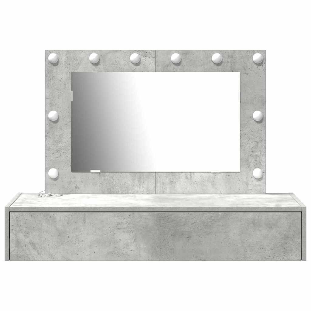 Schminktisch Grau 100 x 40 x 70 cm Holzwerkstoff