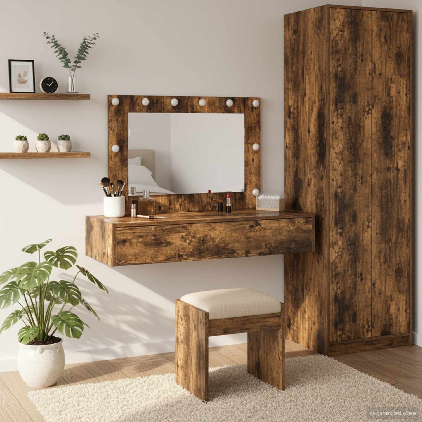 Schminktisch Braun 100 x 40 x 70 cm Holzwerkstoff