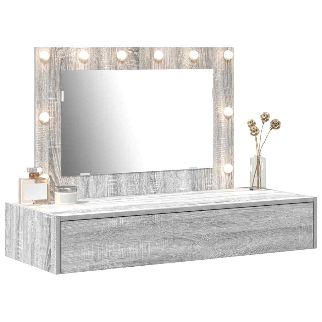 Schminktisch Grau 100 x 40 x 70 cm Holzwerkstoff