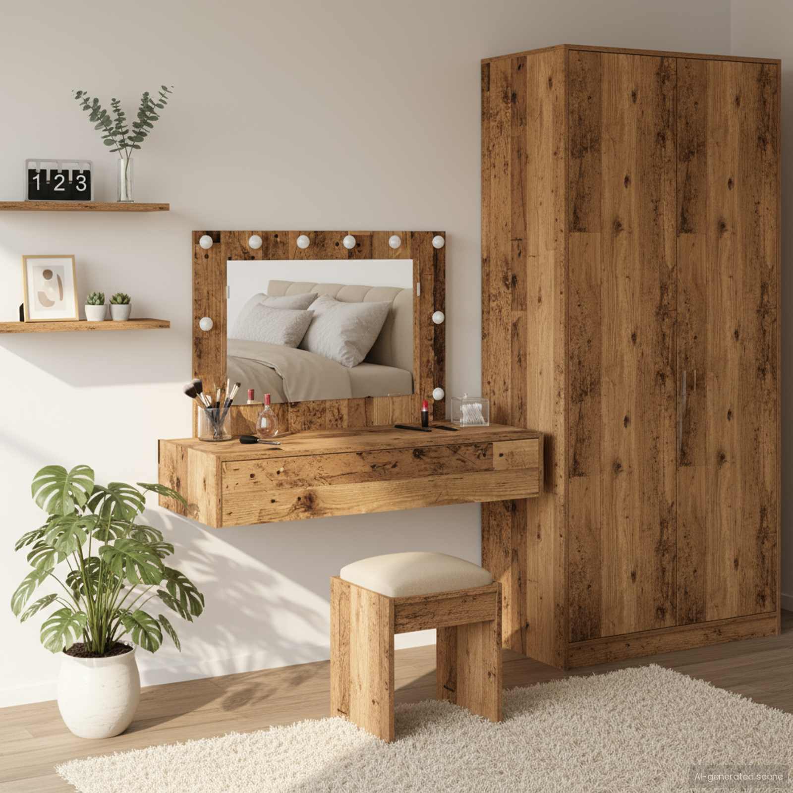 Schminktisch Braun 100 x 40 x 70 cm Holzwerkstoff