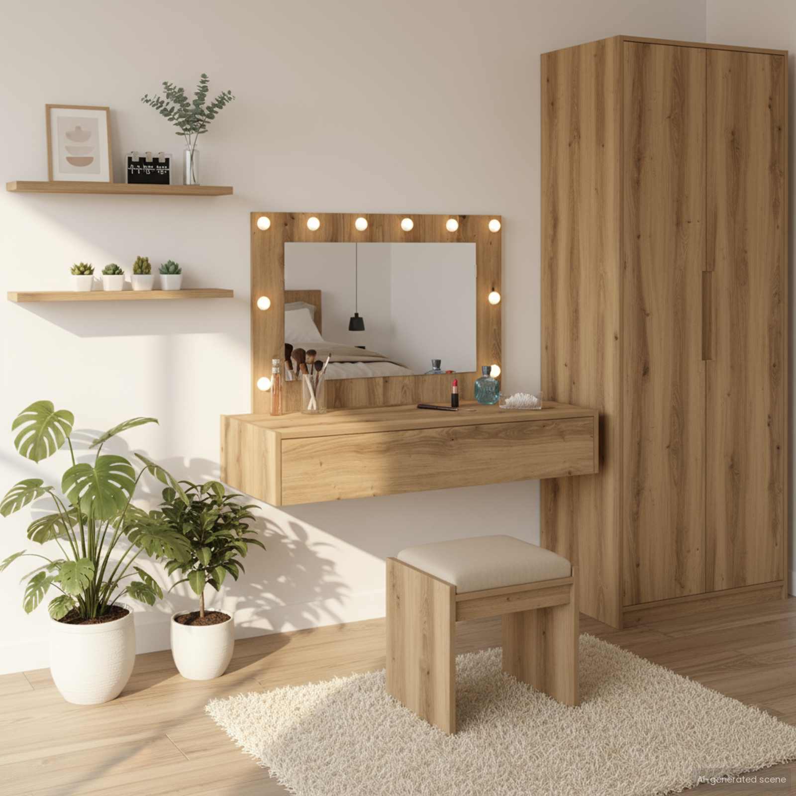 Schminktisch Braun 100 x 40 x 70 cm Holzwerkstoff