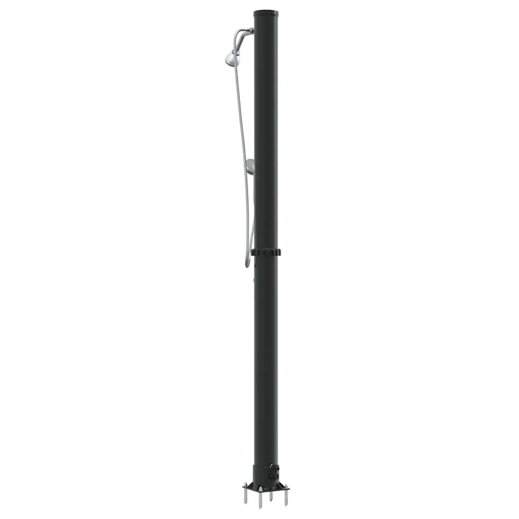 Außen Solardusche Schwarz 217 cm PVC und Aluminium