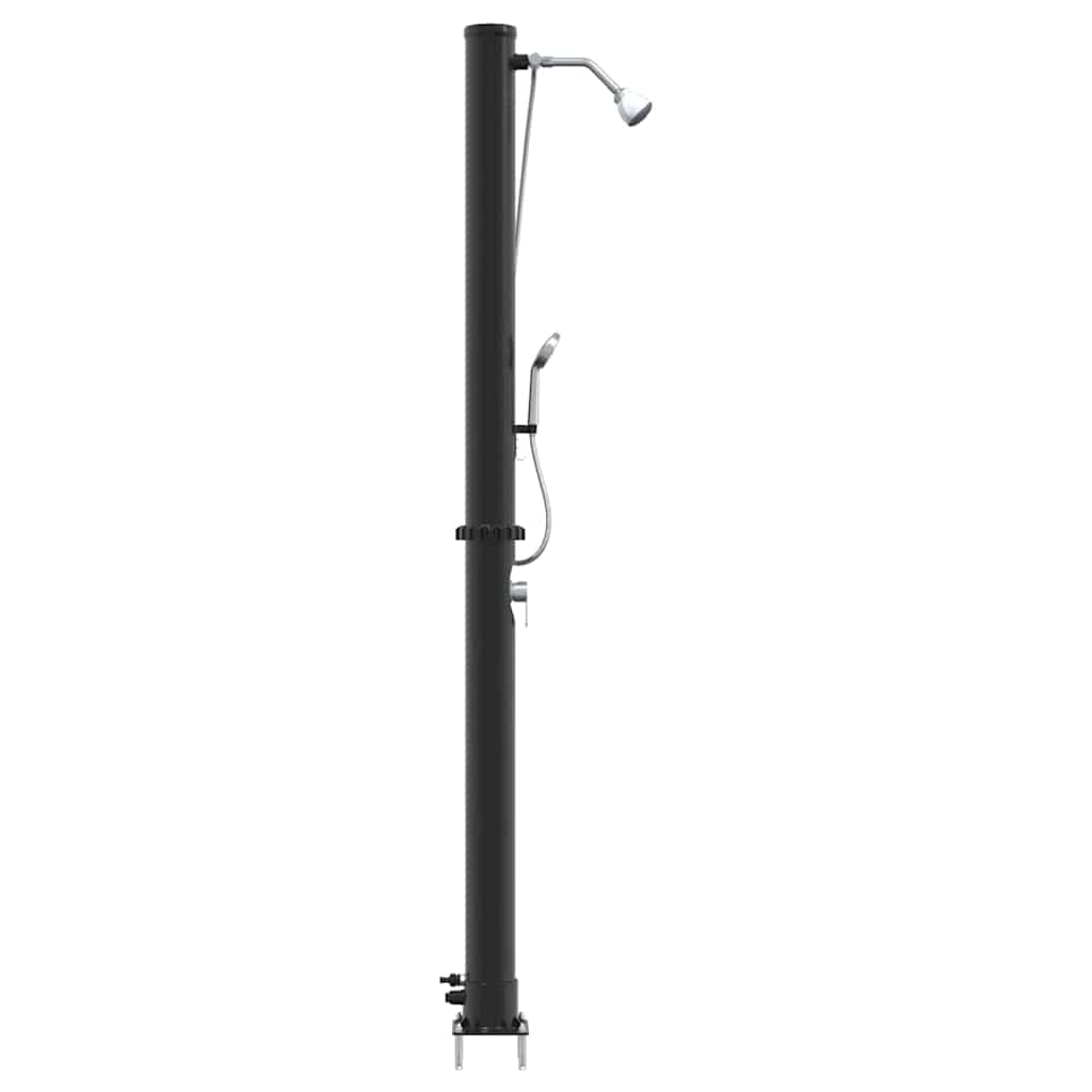 Außen Solardusche Schwarz 217 cm PVC und Aluminium