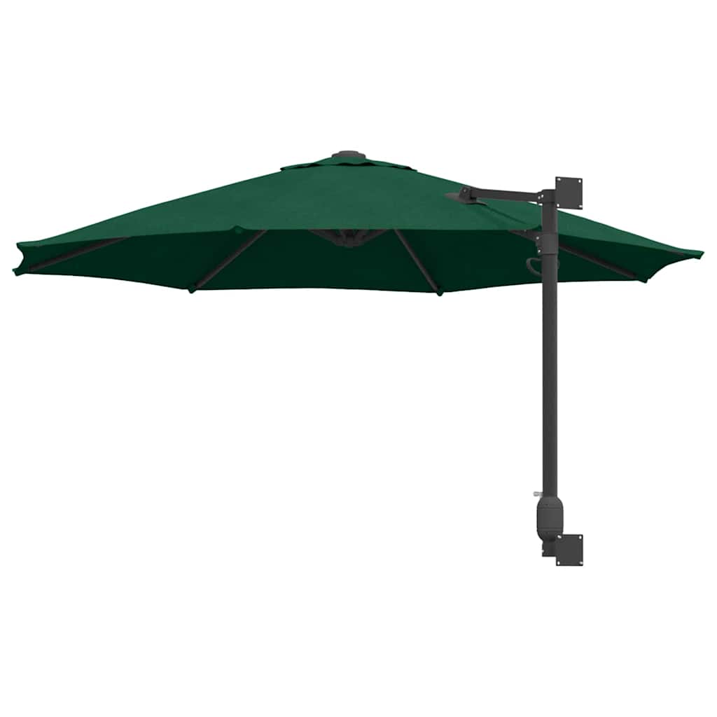 Garten-Sonnenschirm Grün 248 x 248 x 148 cm Polyester und Stahl