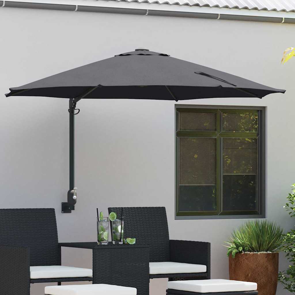 Garten-Sonnenschirm Anthrazit 248 x 248 x 148 cm