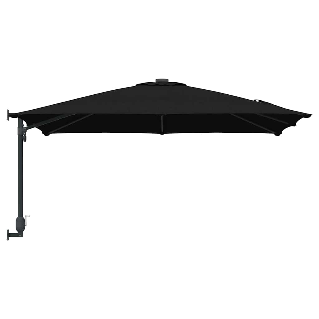 Garten-Sonnenschirm Schwarz 248,5 x 247,5 x 160 cm