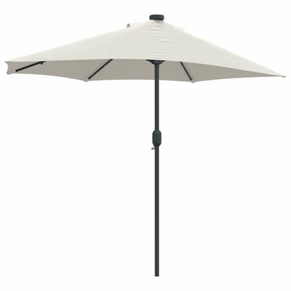 Garten-Sonnenschirm Sand 294 x 150 x 223 cm Polyester und Stahl