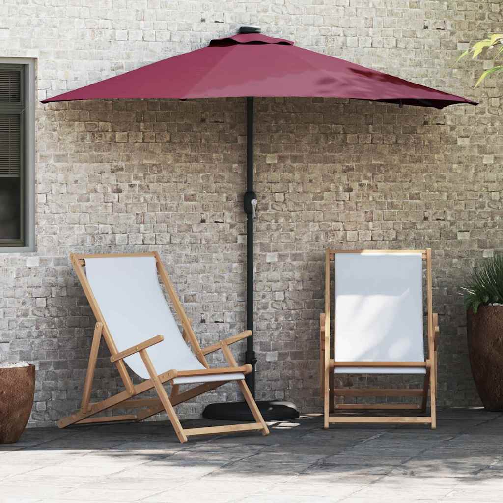Garten-Sonnenschirm Bordeauxrot 294 x 150 x 223 cm