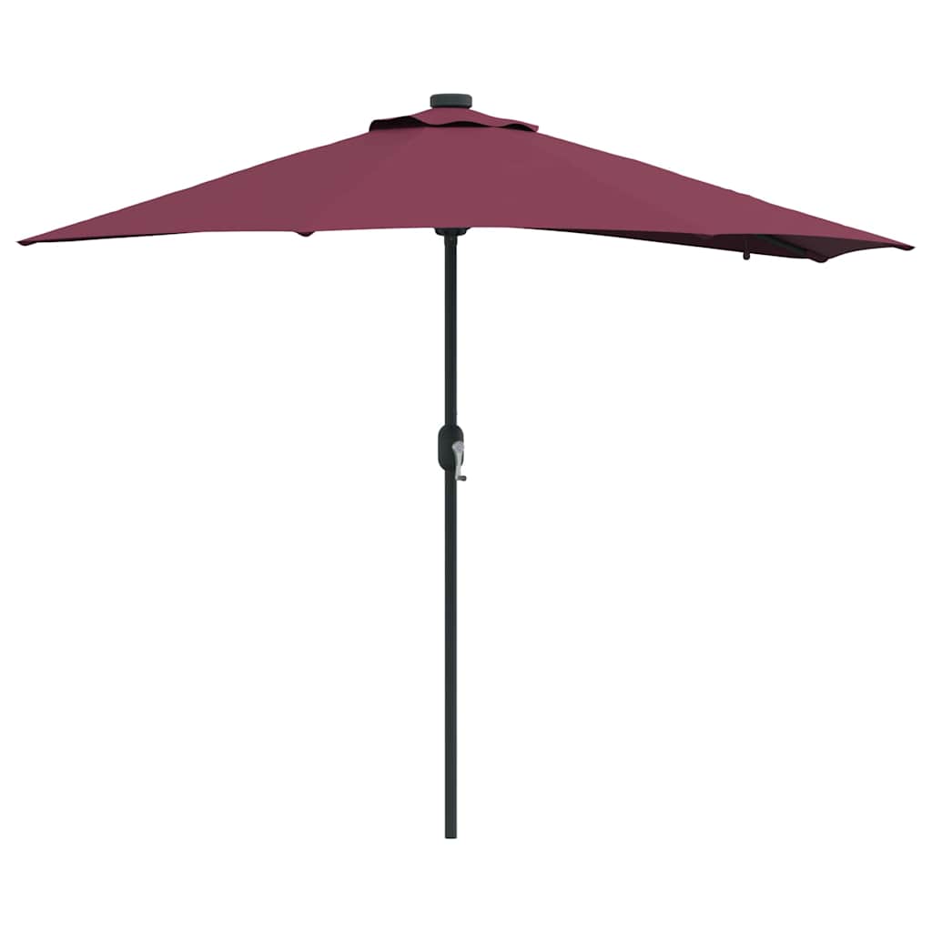 Garten-Sonnenschirm Bordeauxrot 294 x 150 x 223 cm