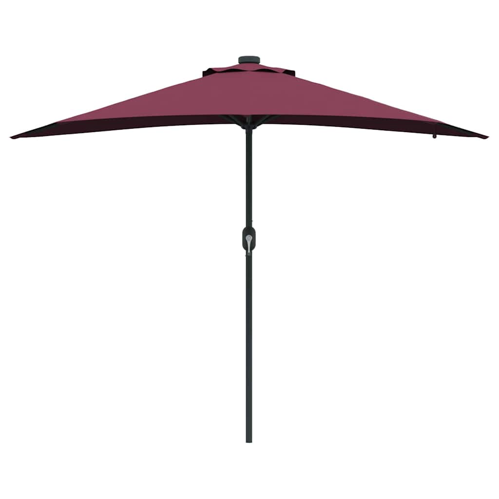 Garten-Sonnenschirm Bordeauxrot 294 x 150 x 223 cm