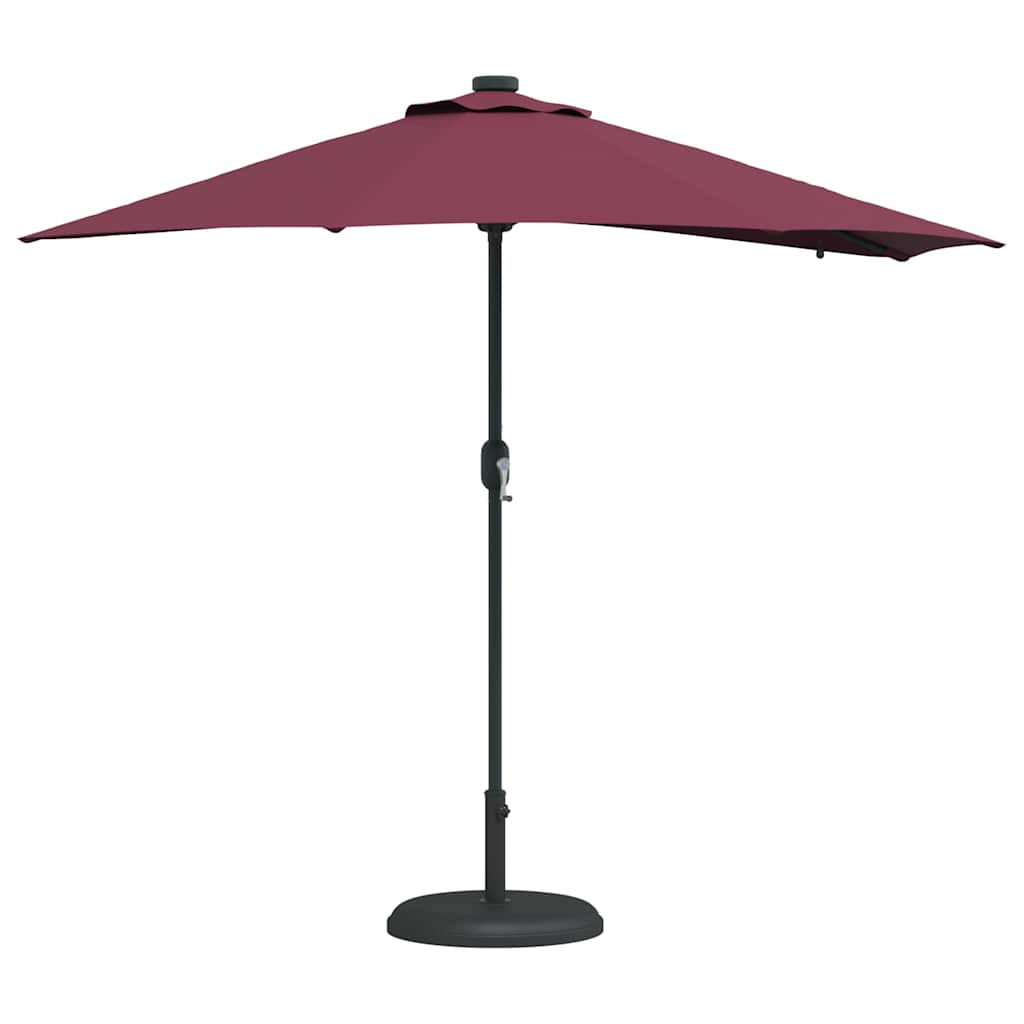 Garten-Sonnenschirm Bordeauxrot 294 x 150 x 223 cm