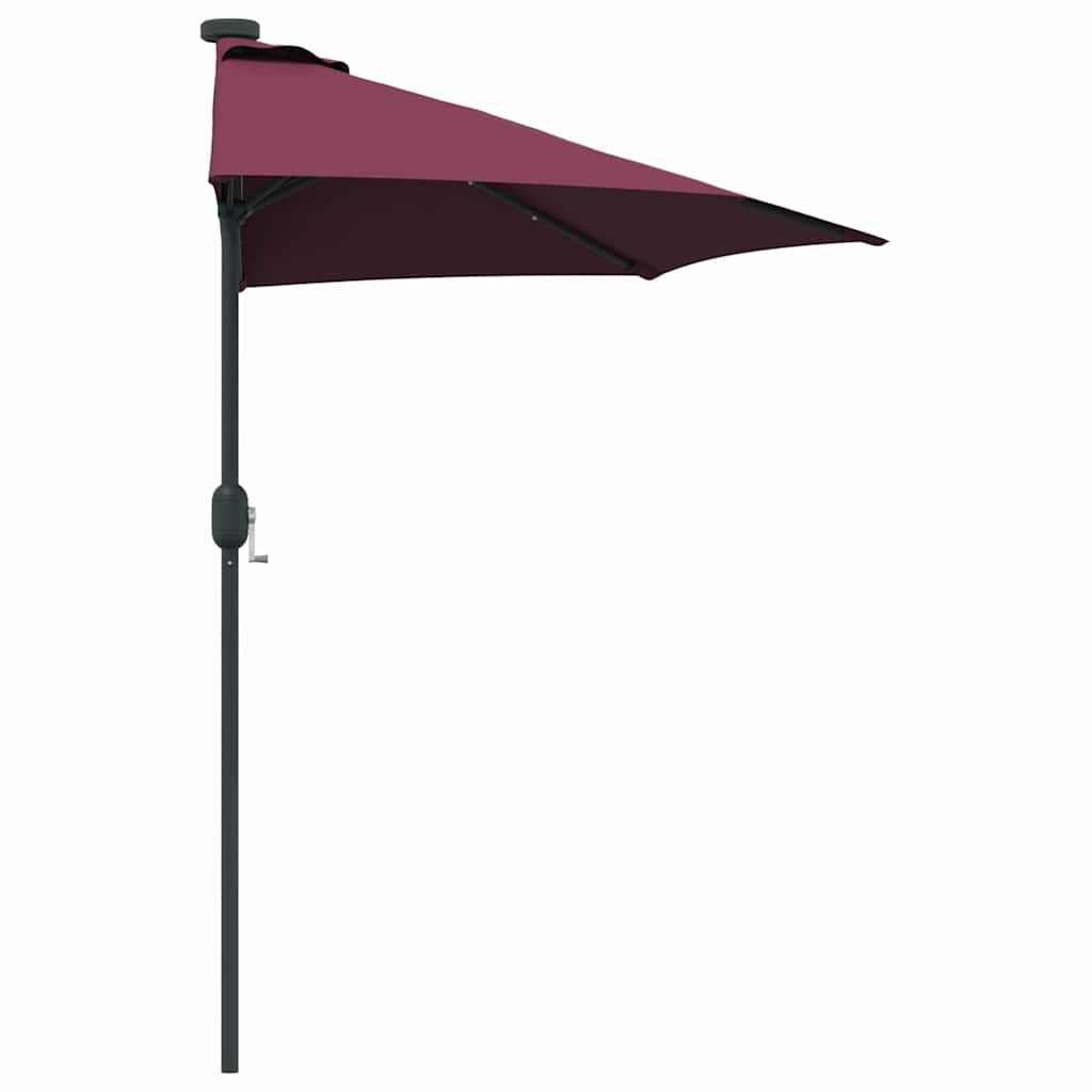 Garten-Sonnenschirm Bordeauxrot 294 x 150 x 223 cm