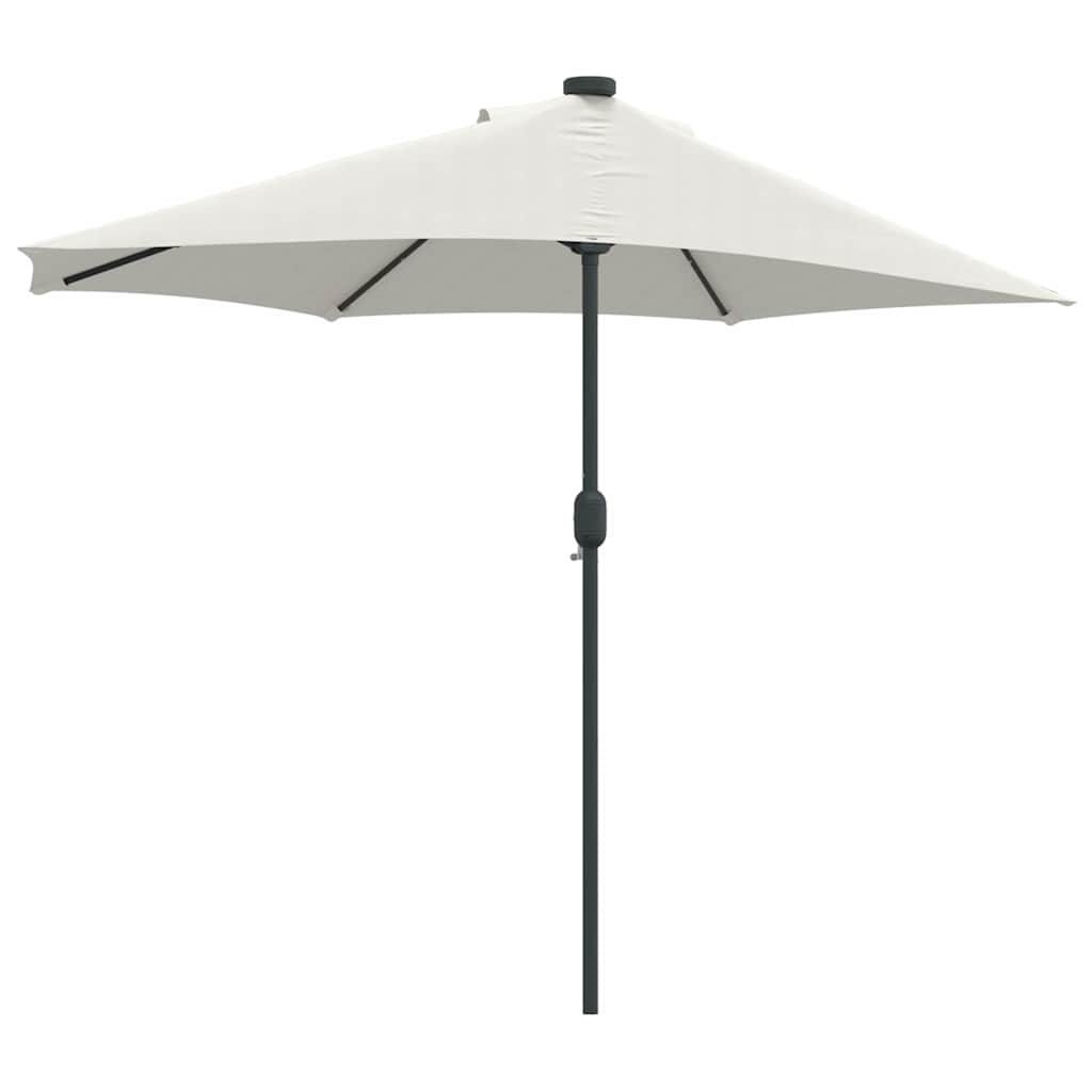 Garten-Sonnenschirm Halbe Sandfarbe 294 x 150 x 224 cm Stoff