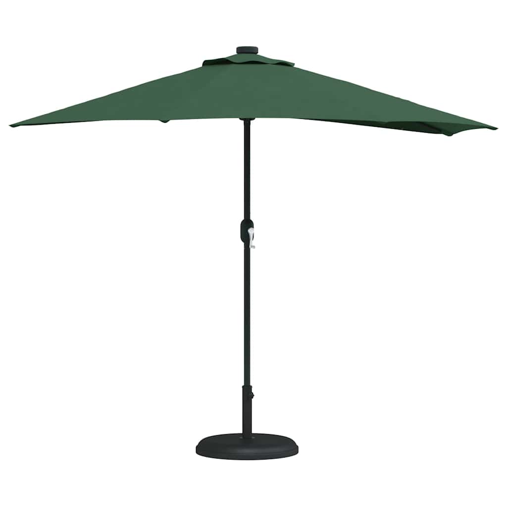 Garten-Sonnenschirm Halbe Grün 294 x 150 x 224 cm Stoff