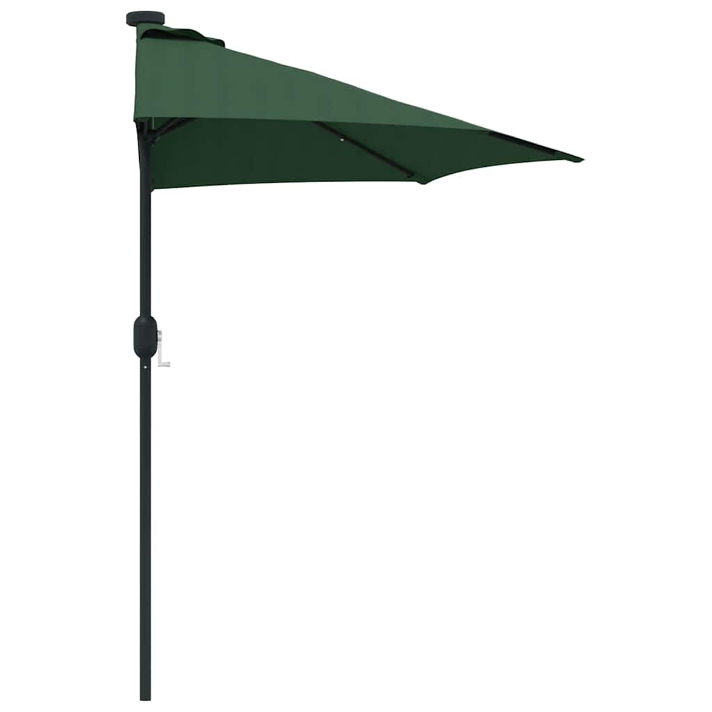 Garten-Sonnenschirm Halbe Grün 294 x 150 x 224 cm Stoff