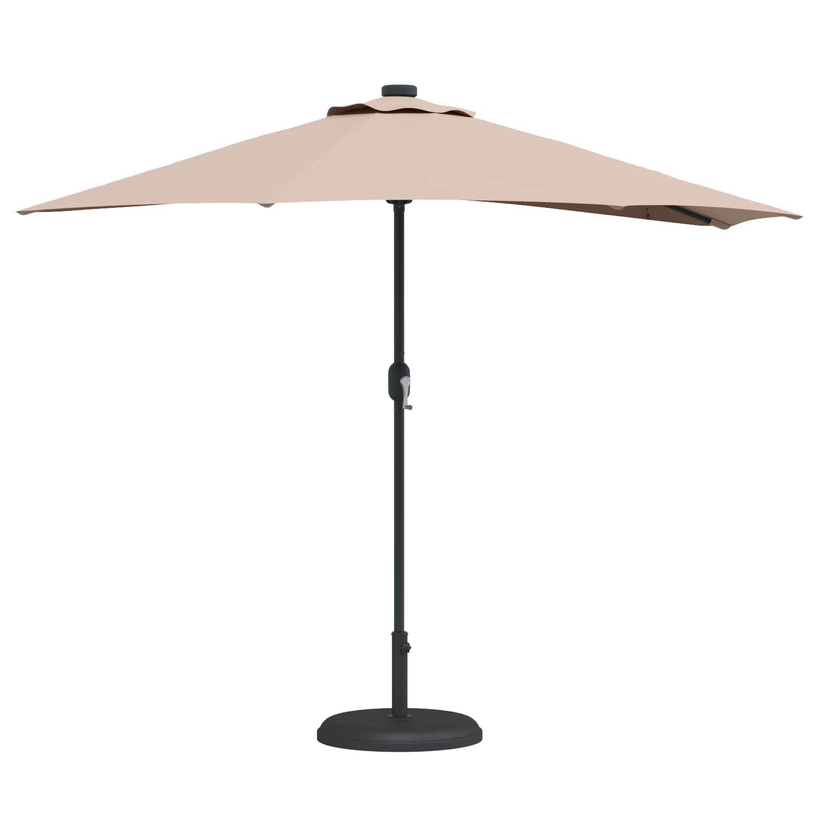 Garten-Sonnenschirm Taupe 294 x 150 x 224 cm