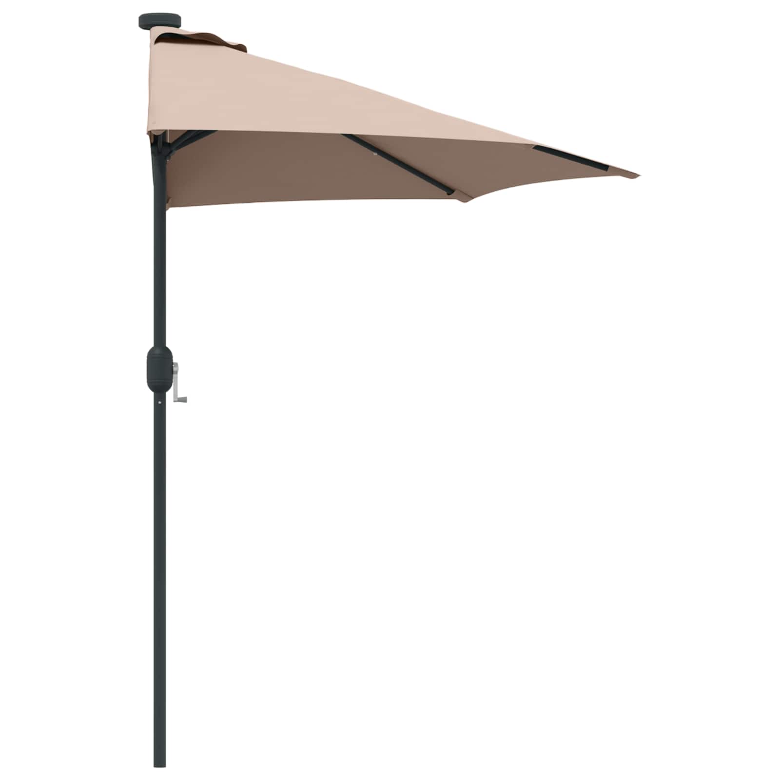 Garten-Sonnenschirm Taupe 294 x 150 x 224 cm