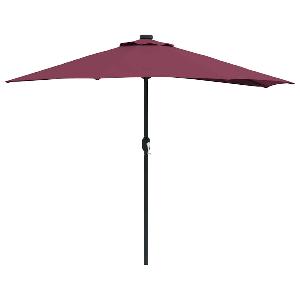 Garten-Sonnenschirm Bordeauxrot 294 x 150 x 224 cm