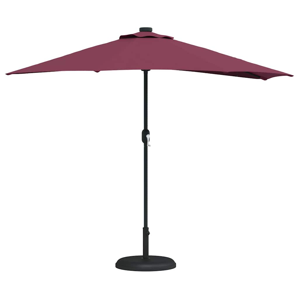 Garten-Sonnenschirm Bordeauxrot 294 x 150 x 224 cm