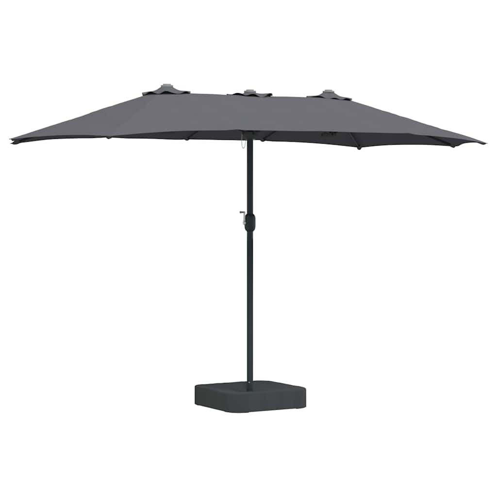 Garten-Sonnenschirm Anthrazit 385 x 209 x 244 cm