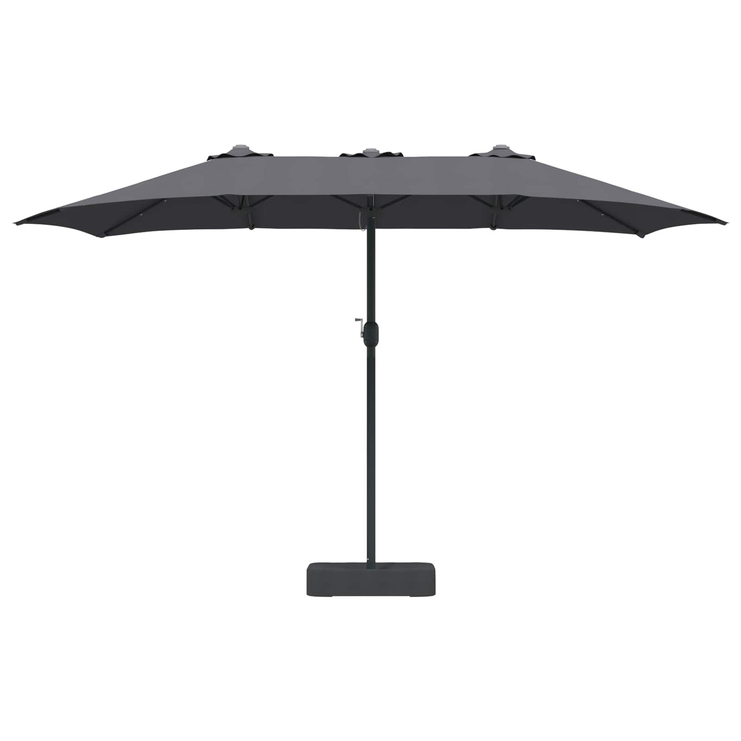 Garten-Sonnenschirm Anthrazit 385 x 209 x 244 cm Polyester