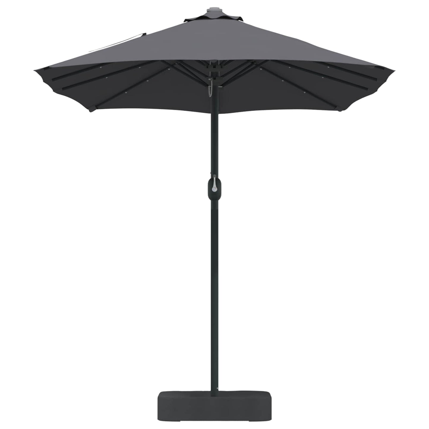 Garten-Sonnenschirm Anthrazit 385 x 209 x 244 cm Polyester