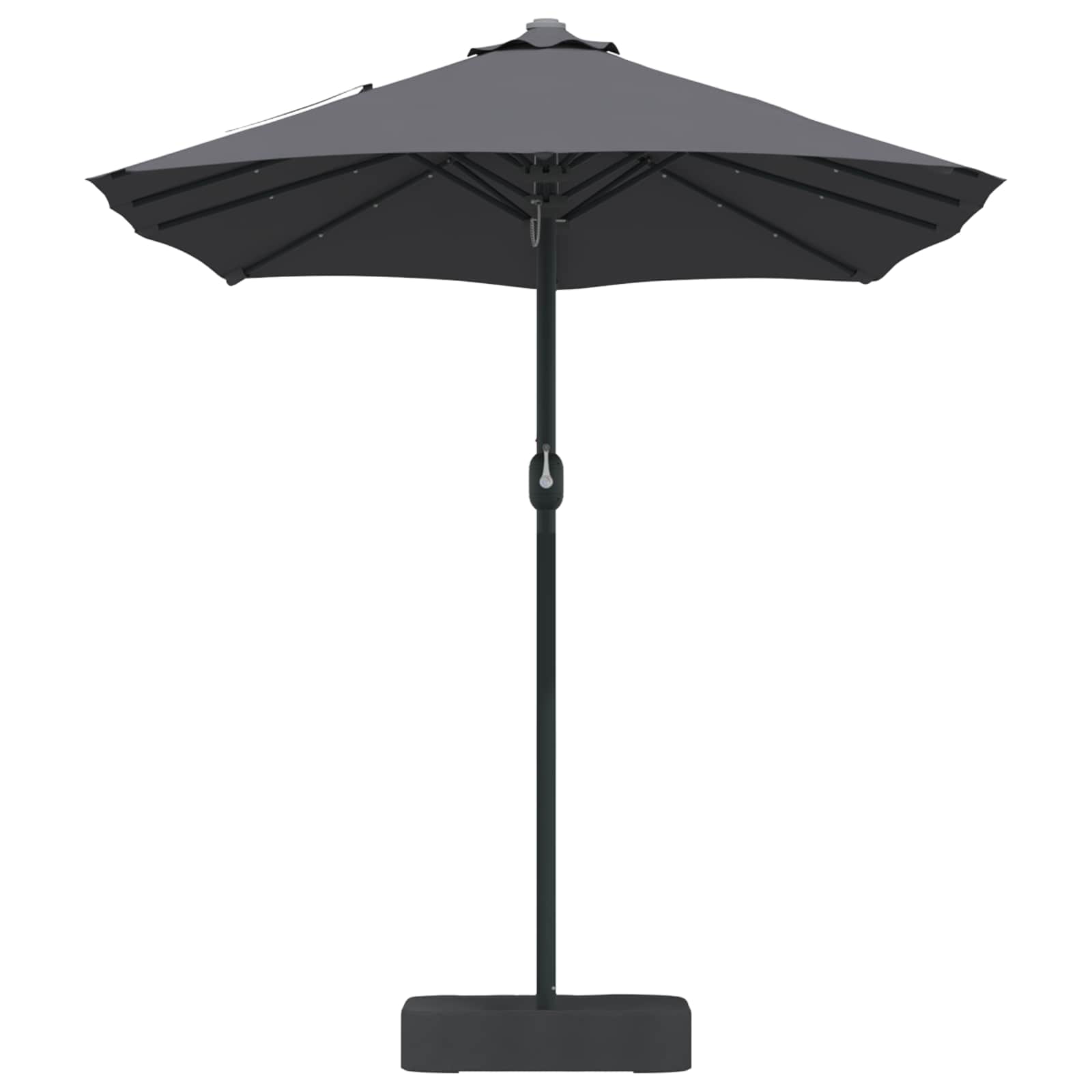 Garten-Sonnenschirm Anthrazit 385 x 209 x 244 cm Polyester