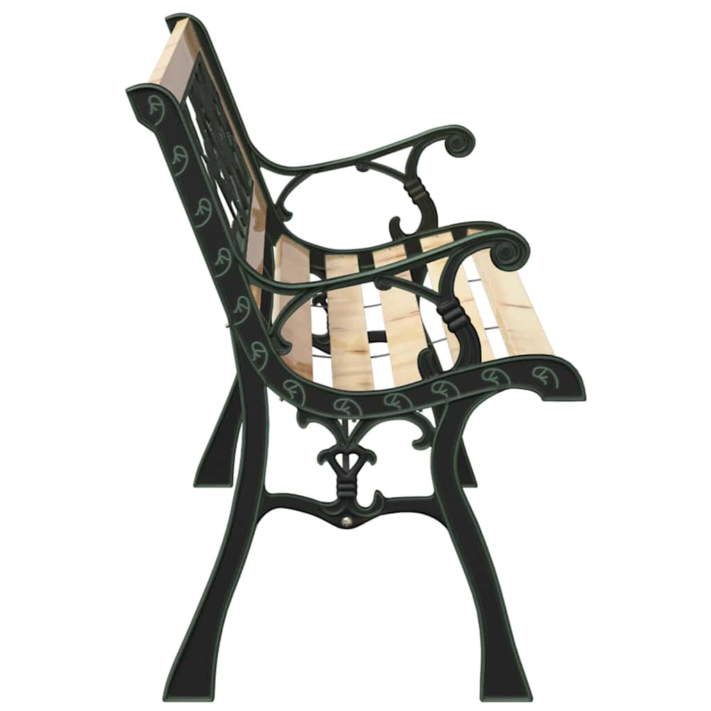 Gartenbank 2 -Seater 116 x 54 x 73 cm Holz Braun Rechteckig