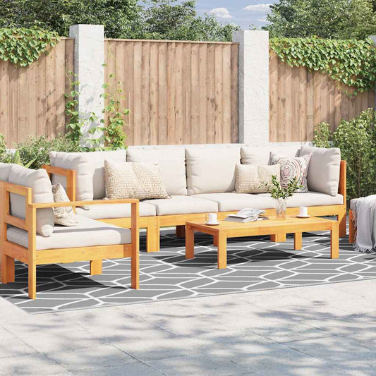 Outdoor Teppich ARAKIL Grau und Weiß 250 x 400 cm PP