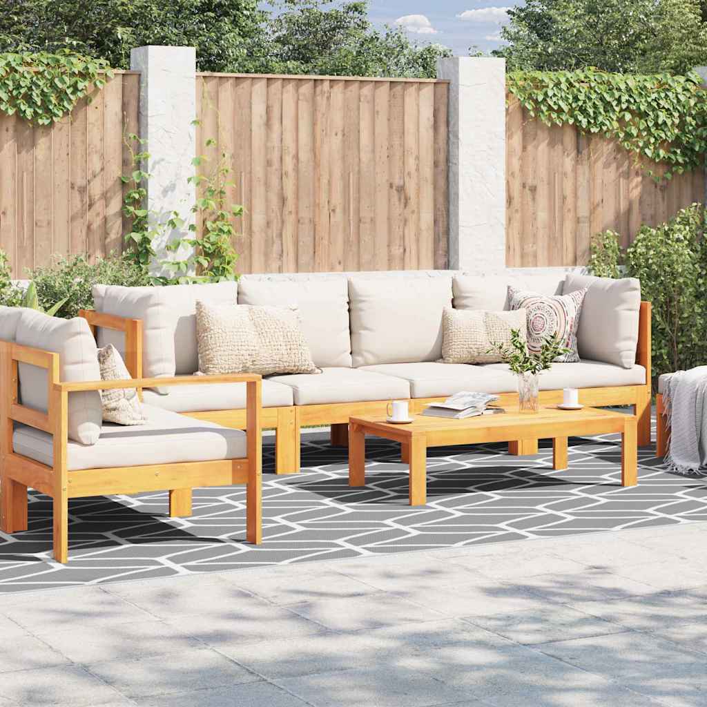 Outdoor Teppich ARAKIL Grau und Weiß 250 x 500 cm PP