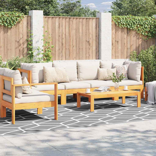 Outdoor Teppich ARAKIL Grau und Weiß 300 x 500 cm PP