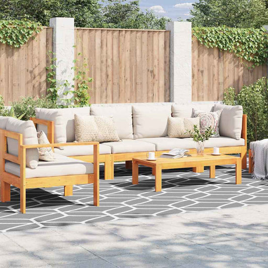Outdoor Teppich ARAKIL Grau und Weiß 300 x 600 cm PP