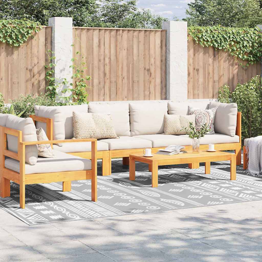 Outdoor Teppich ARAKIL Grau 300 x 400 cm PP