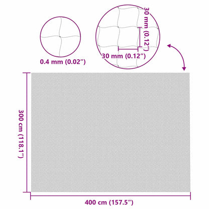 Katzennetz Transparent 4x3 m Nylon