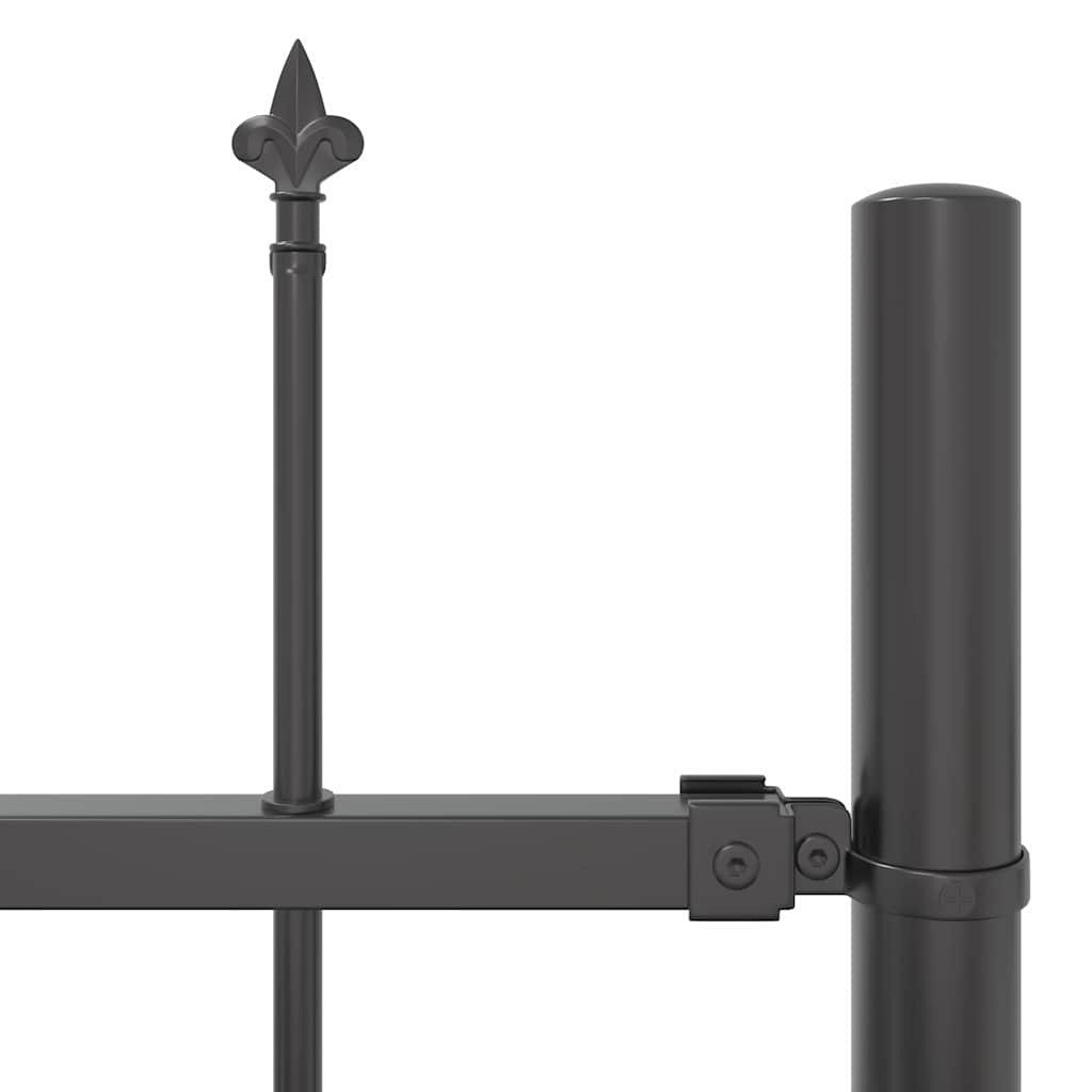 Gartenzaun WOERDEN 2 stk. 3,4 x 1,5 m Pulverbeschichteter Stahl