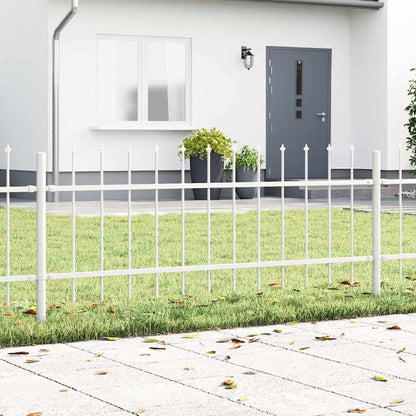 Gartenzaun WOERDEN 2 stk. 3,4 x 0,6 m Pulverbeschichteter Stahl