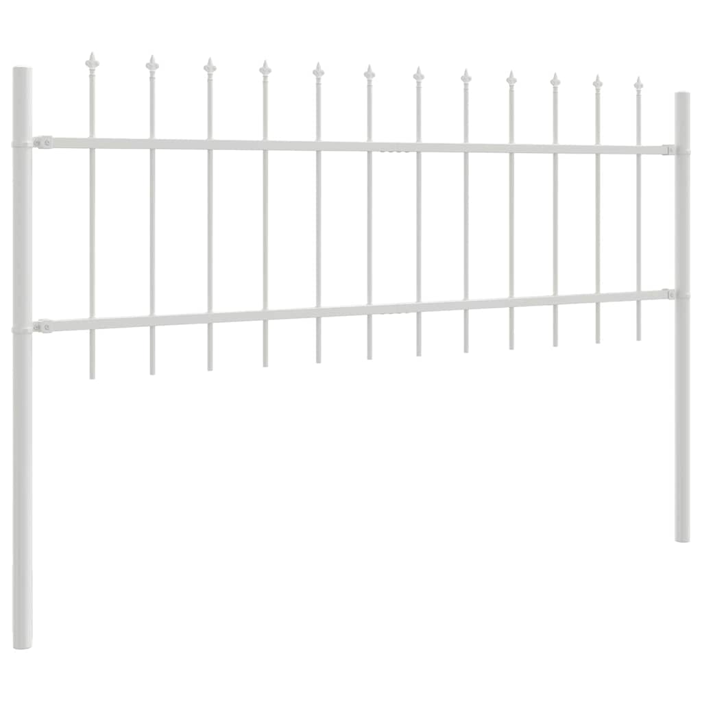 Gartenzaun WOERDEN 4 stk. 6,8 x 0,6 m Pulverbeschichteter Stahl