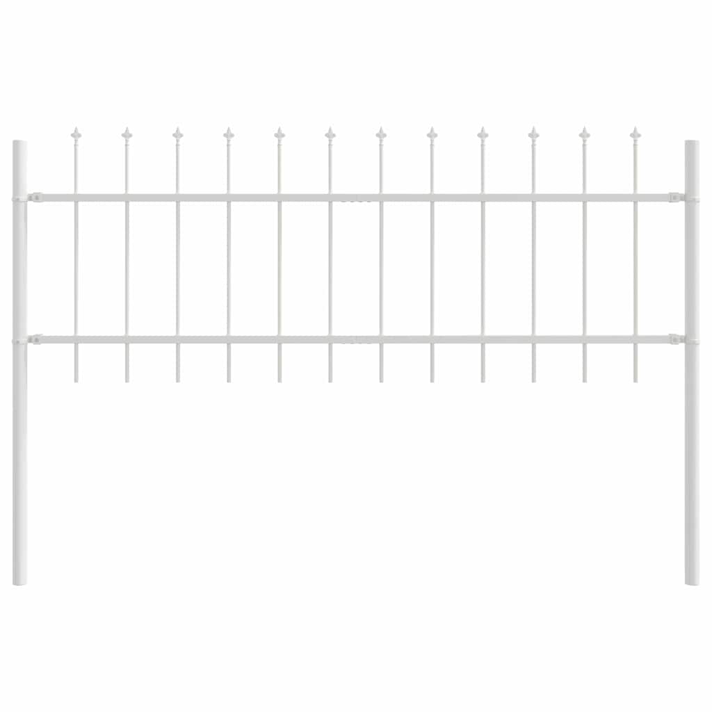 Gartenzaun WOERDEN 4 stk. 6,8 x 0,6 m Pulverbeschichteter Stahl