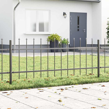 Gartenzaun WOERDEN 5 stk. 8,5 x 0,6 m Pulverbeschichteter Stahl