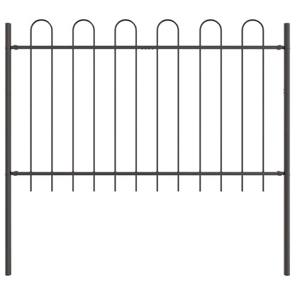 Gartenzaun BOXTEL 7 stk. 11,9 x 1,2 m Pulverbeschichteter Stahl